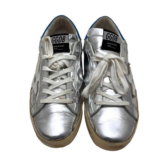 Golden Goose Authenticated  Superstars Exclusive Skater Silver Sneakers … - Picture 4 of 11